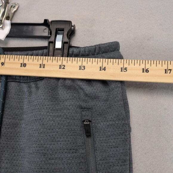 Quiksilver Gray Fleece Lined Sweatpants Men's S Elastic Waist Zip Pockets Jogger - Picture 6 of 10